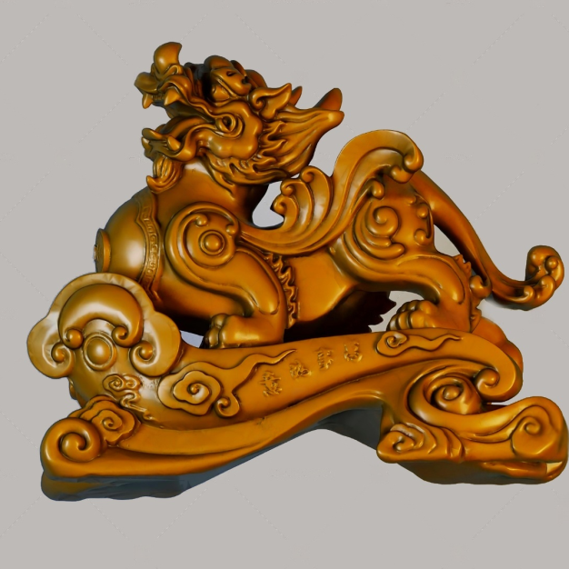 龙雕塑3D模型